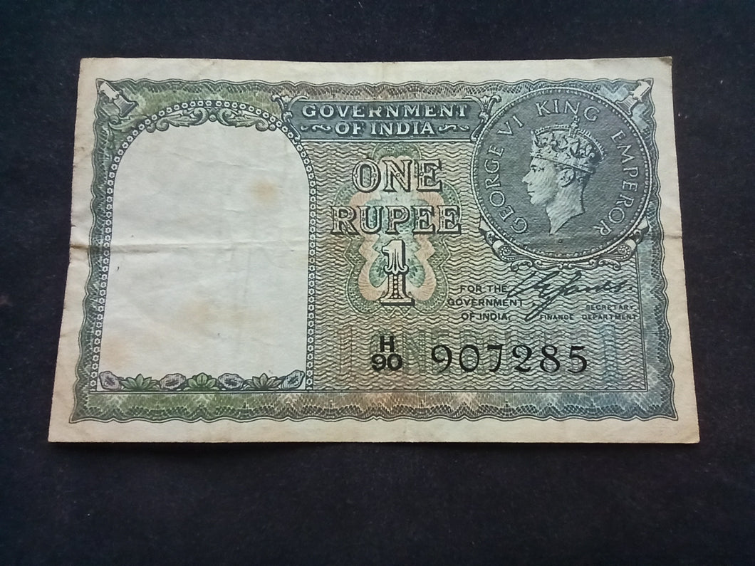 Inde : One Rupee 1940 (Ref 553)