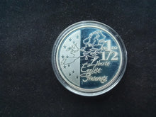 Charger l&#39;image dans la galerie, France : 1 Euro 1/2 Argent 2003 Semeuse BE
