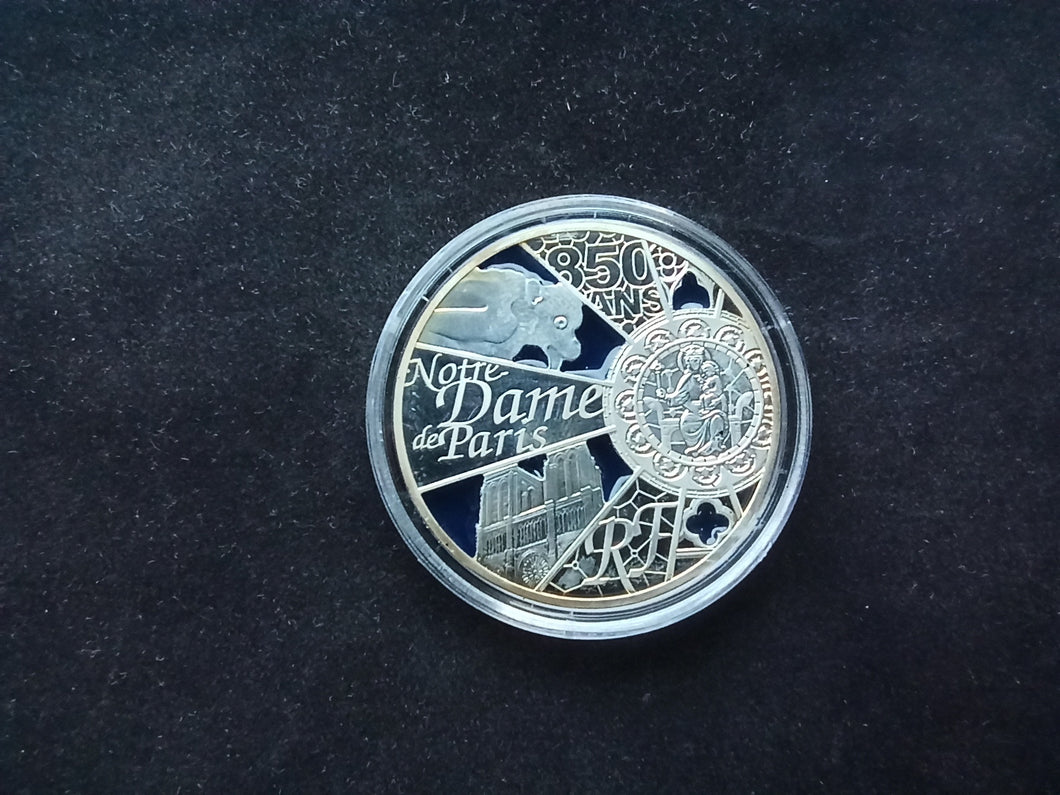 France : 10 Euro Argent 2013 Notre Dame Colorisé BE