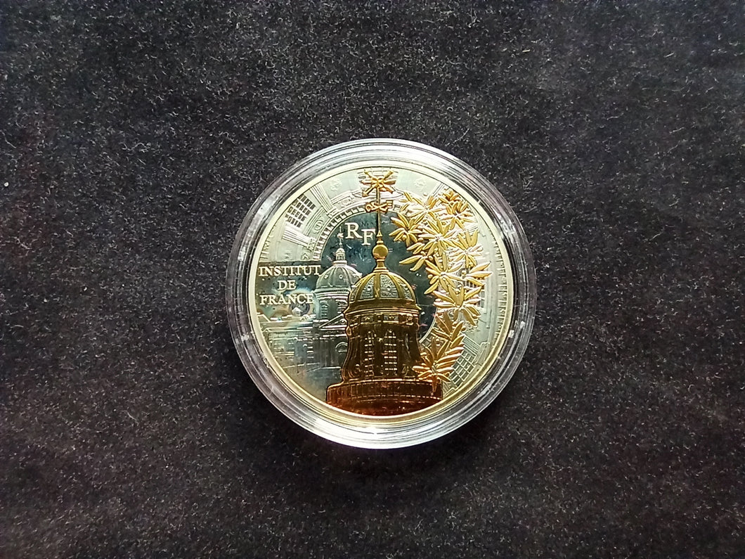 France : 10 Euro Argent 2016 Institut de France Colorisé BE