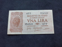 Charger l&#39;image dans la galerie, Italie : 1 Lire 1944 (Ref 567)
