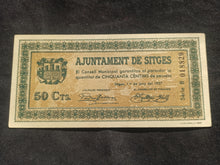 Charger l&#39;image dans la galerie, Espagne : 50 Centimes 1937 Conseil Municipal (Ref 588)

