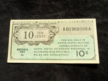 Charger l&#39;image dans la galerie, Etats Unis / USA : Military Payment : 10 Cents 1946 Series 461 (Ref 626)
