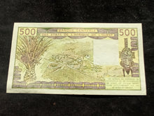 Charger l&#39;image dans la galerie, Afrique de l&#39;Ouest : Côte d&#39;Ivoire : 500 Francs 1986 A (Ref 605)
