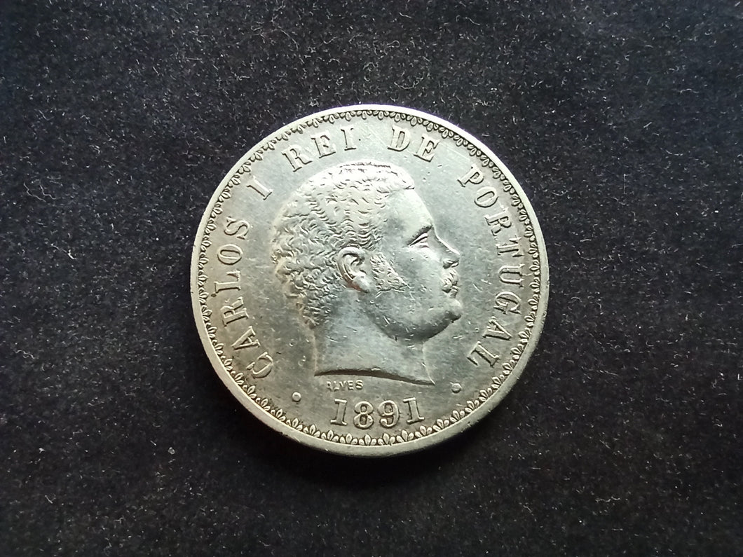 Portugal : 500 Reis Argent 1891 (Ref 646)