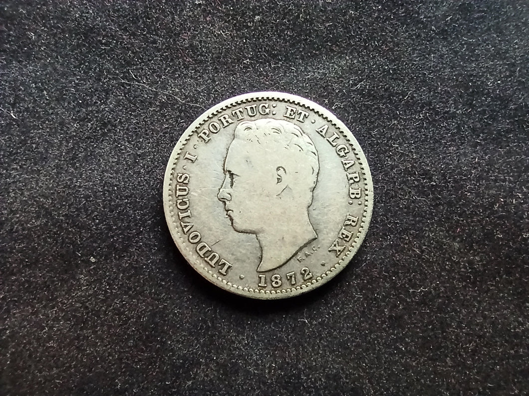 Portugal : 200 Reis Argent 1872 (Ref 648)