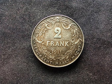 Charger l&#39;image dans la galerie, Belgique : 2 Frank 1911 Argent Qualité (Ref 686)
