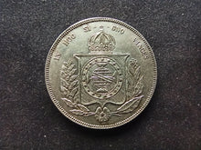 Charger l&#39;image dans la galerie, Brésil : 1000 Reis 1856 Argent (Ref 739)
