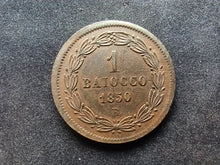 Charger l&#39;image dans la galerie, Vatican : 1 Baiocco 1850 R (Ref 710)
