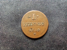 Charger l&#39;image dans la galerie, Allemagne : 1 pfennig 1819 Hesse - Darmstadt (Ref 714)
