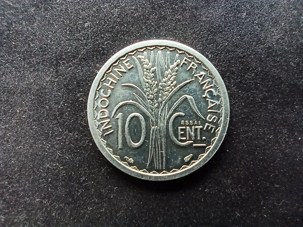 Indochine : 10 Cent 1945 ESSAI (Ref 736)
