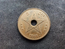 Charger l&#39;image dans la galerie, Congo Belge : 5 Cents 1888 (Ref 779)
