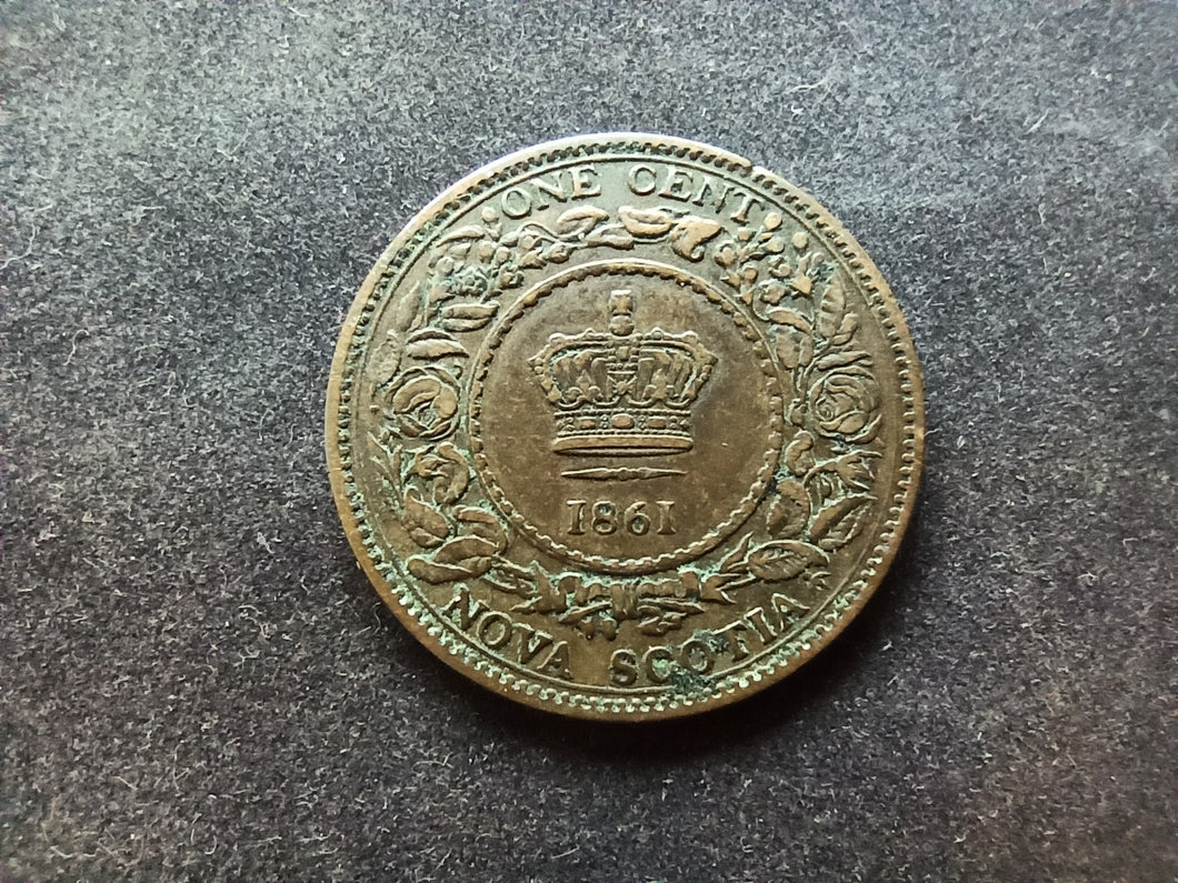 Nova Scotia : One Cent 1861 (Ref 854)
