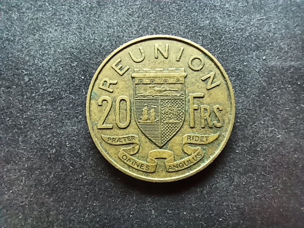 Colonies Françaises : Réunion : 20 Francs 1961 (Ref 828)