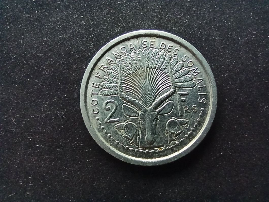 Somalis : 2 Francs 1965 (Ref 847)