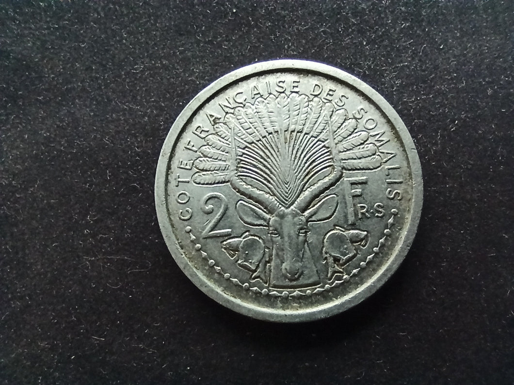 Somalis : 2 Francs 1959 (Ref 846)  200.000 Ex