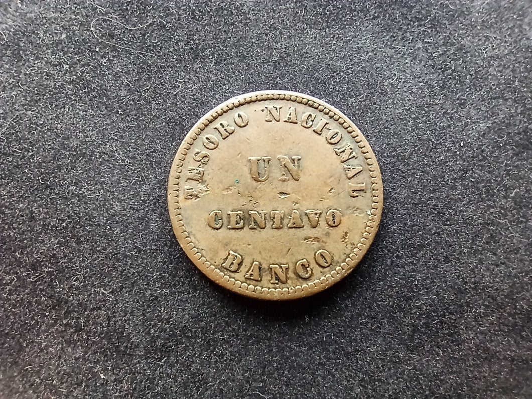 Argentine : Un Centavo 1854 (Ref 861)