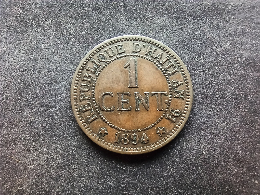 Haïti : 1 Centime 1894 (Ref 888)