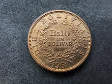 Charger l&#39;image dans la galerie, Bolivie : 10 Bolivianos 1951 (Ref 905)
