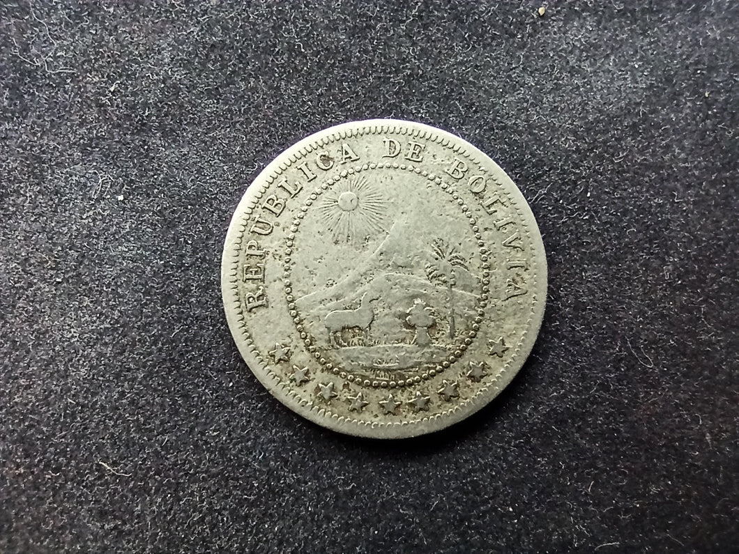 Bolivie : 5 Centavos 1895 (Ref 906)