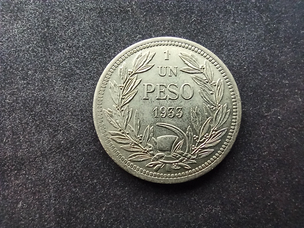 Chili : Peso 1933 ; Qualité (Ref 917)