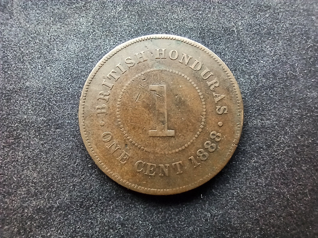 British Honduras : One Cent 1888 (Ref 940)