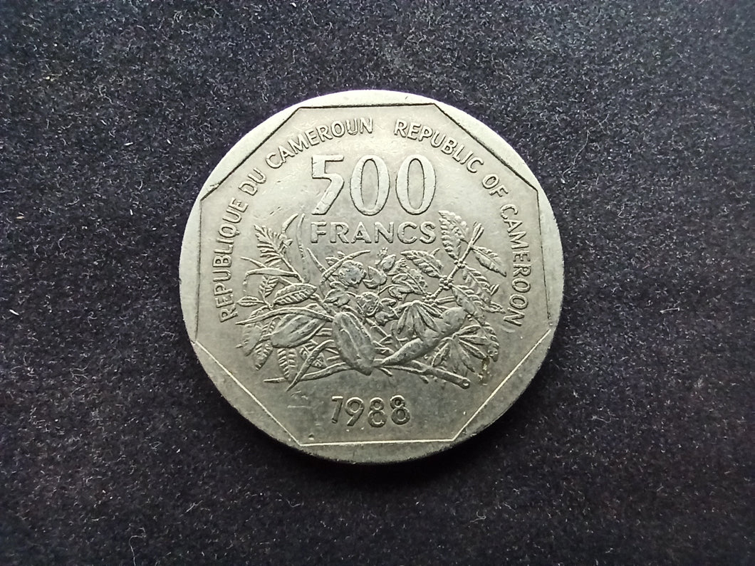 Cameroun : 500 Francs 1988 (Ref 967)