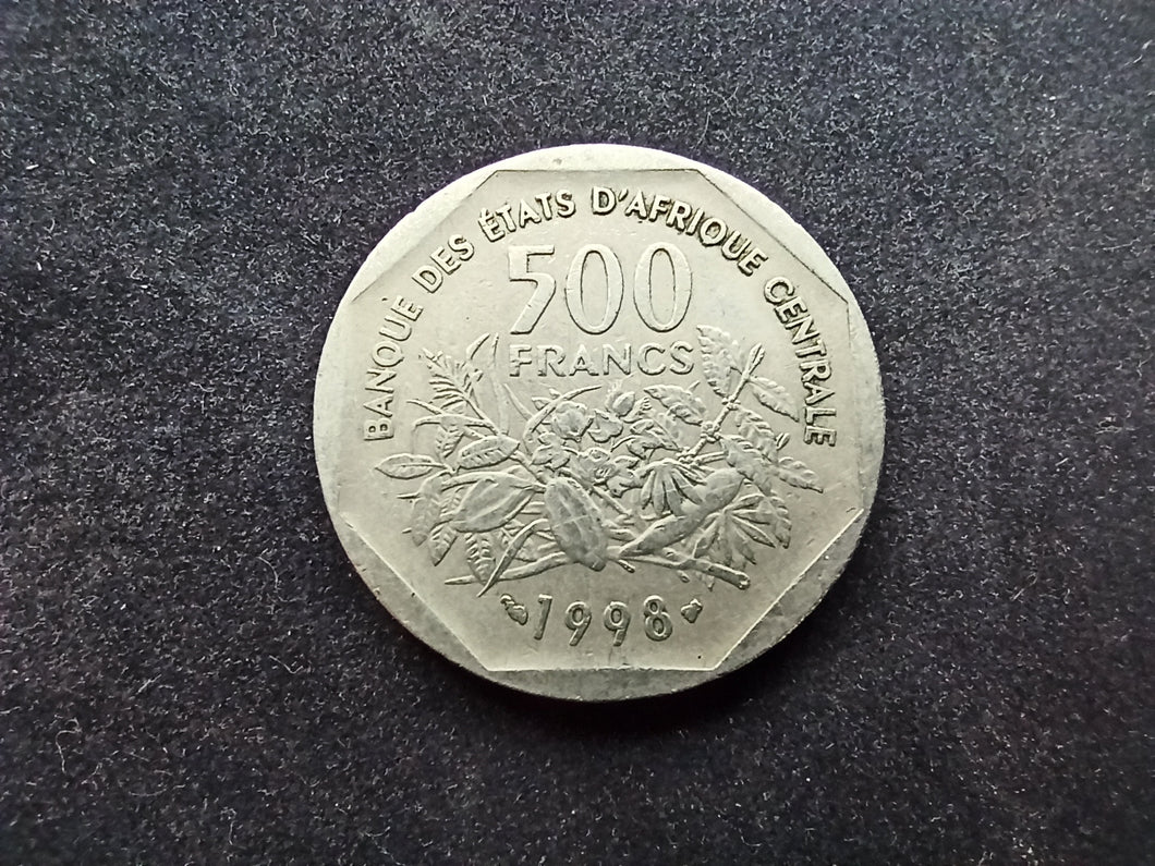 Afrique Centrale : 500 Francs 1998 (Ref 968)