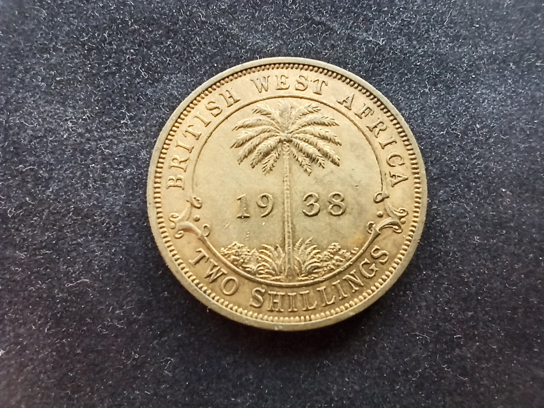 British West Africa : 2 Shillings 1938 ; Qualité (Ref 981)