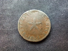 Charger l&#39;image dans la galerie, Chile : Un Centavo 1853 (Ref 987)
