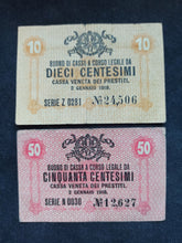 Charger l&#39;image dans la galerie, Italie : Lot 10 / 50 Centesimi 1918 (Ref 1019)
