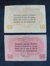 Charger l&#39;image dans la galerie, Italie : Lot 10 / 50 Centesimi 1918 (Ref 1019)
