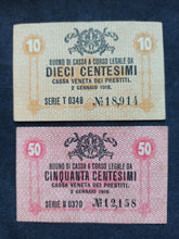 Charger l&#39;image dans la galerie, Italie : Lot 10 / 50 Centesimi 1918 (Ref 1020)
