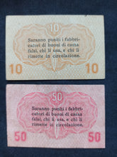 Charger l&#39;image dans la galerie, Italie : Lot 10 / 50 Centesimi 1918 (Ref 1020)
