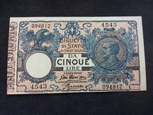 Charger l&#39;image dans la galerie, Italie : 5 Lire 1905 / 1925 (Ref 1025)
