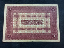 Charger l&#39;image dans la galerie, Italie : 1 Lire 1918 (Ref 1026)
