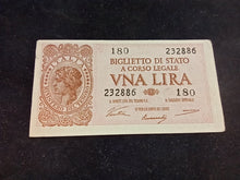 Charger l&#39;image dans la galerie, Italie : 1 Lire 1944 (Ref 1028)
