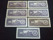 Charger l&#39;image dans la galerie, Venezuela : 7 X 10 Bolivares Années différentes (Ref 1091)
