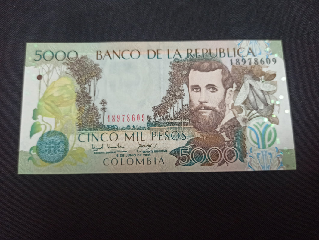 Colombie : 5000 Pesos 2003 NEUF (Ref 1134)