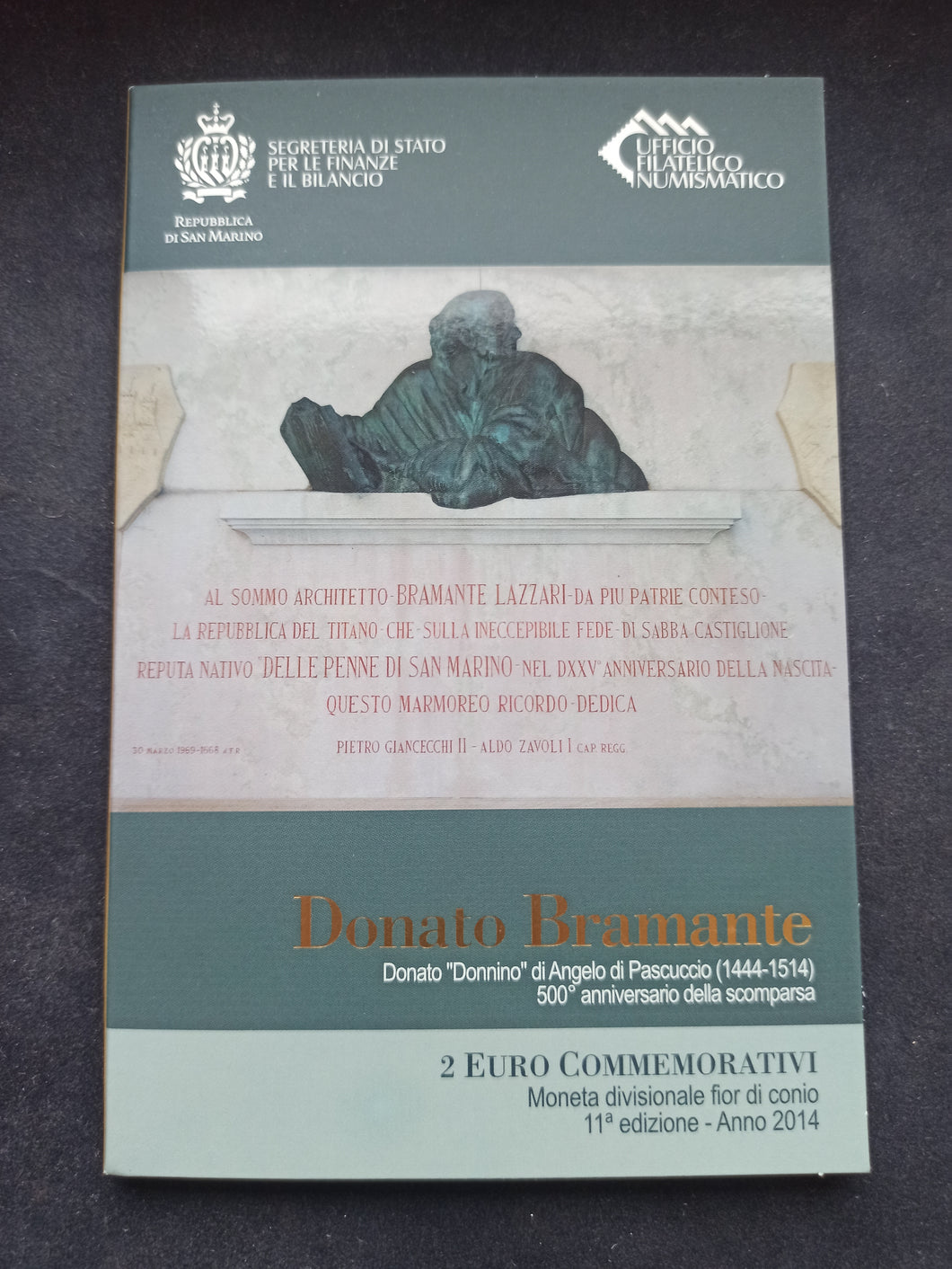 2 Euro Commémorative Saint Marin 2014 : Bramante