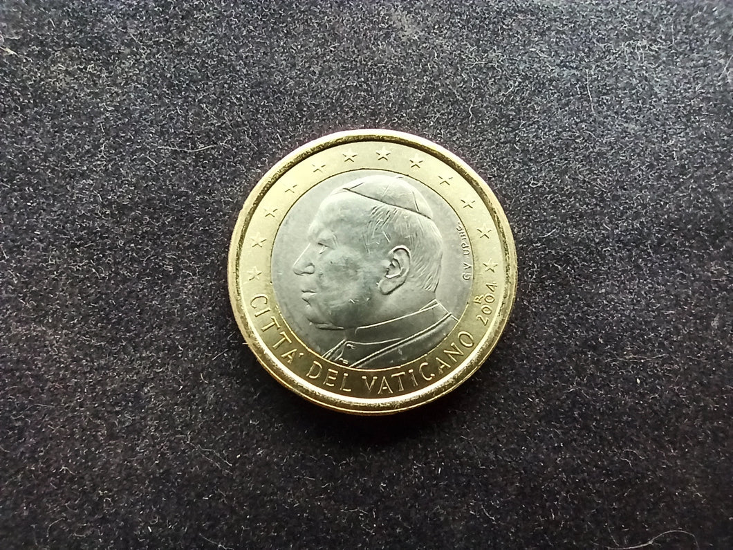1 Euro Vatican 2004 Jean-Paul II ; Issue du Coffret BU 2004