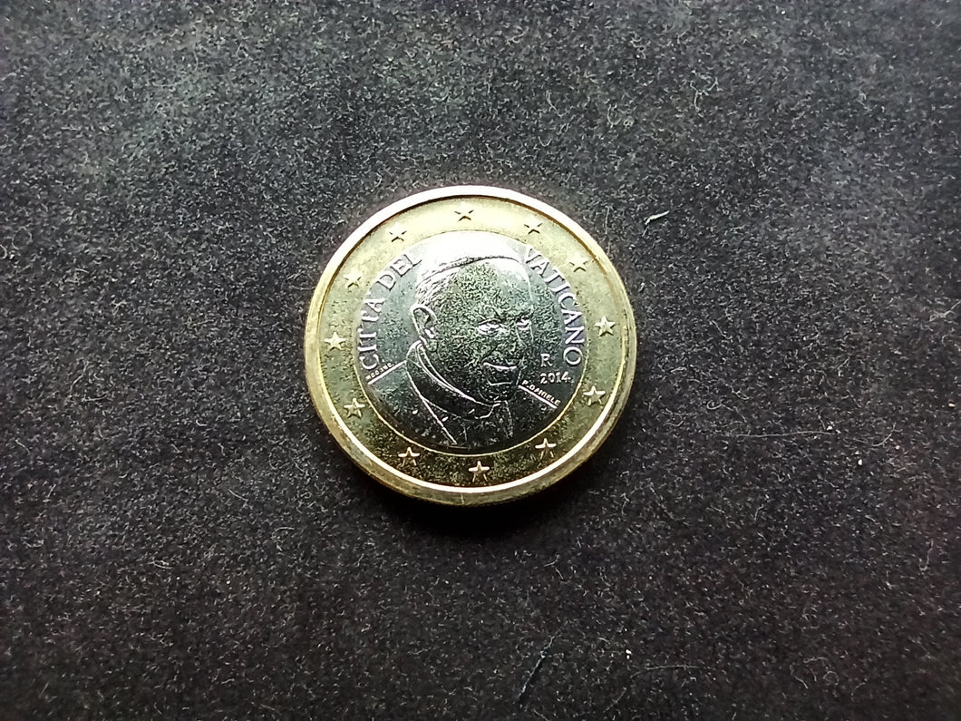 1 Euro Vatican 2014 François ; Issue du Coffret BU 2014