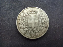 Charger l&#39;image dans la galerie, 5 Lire Argent 1862 N Napoli (Ref 1151)
