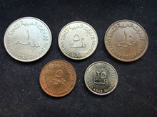 Charger l&#39;image dans la galerie, Emirats : 5 / 10 / 25 / 50 Fils et 1 Dirham 1973 (Ref 1197)
