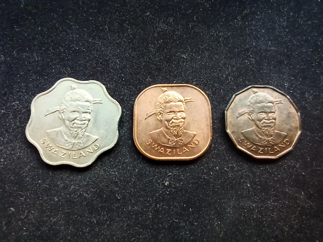 Swaziland : 1 / 2 / 10 Cents 1974 ; Qualité (Ref 1196)