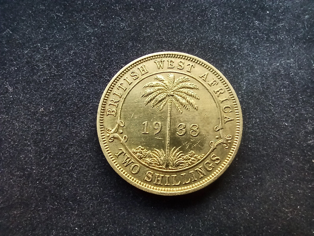 British West Africa : 2 Shillings 1938 (Ref 1209)
