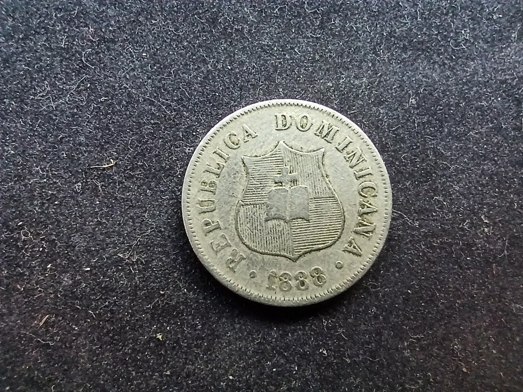 République Dominicaine : 2 1/2 Centavos 1888 (Ref 1212)