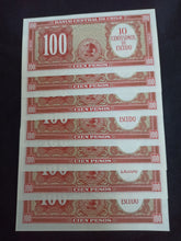 Charger l&#39;image dans la galerie, Chile : Lot de 7 Billets : 100 Escudos 1960 NEUF
