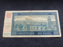 Charger l&#39;image dans la galerie, Bohème &amp; Moravie : 100 Korun 1940 (Ref 1269)
