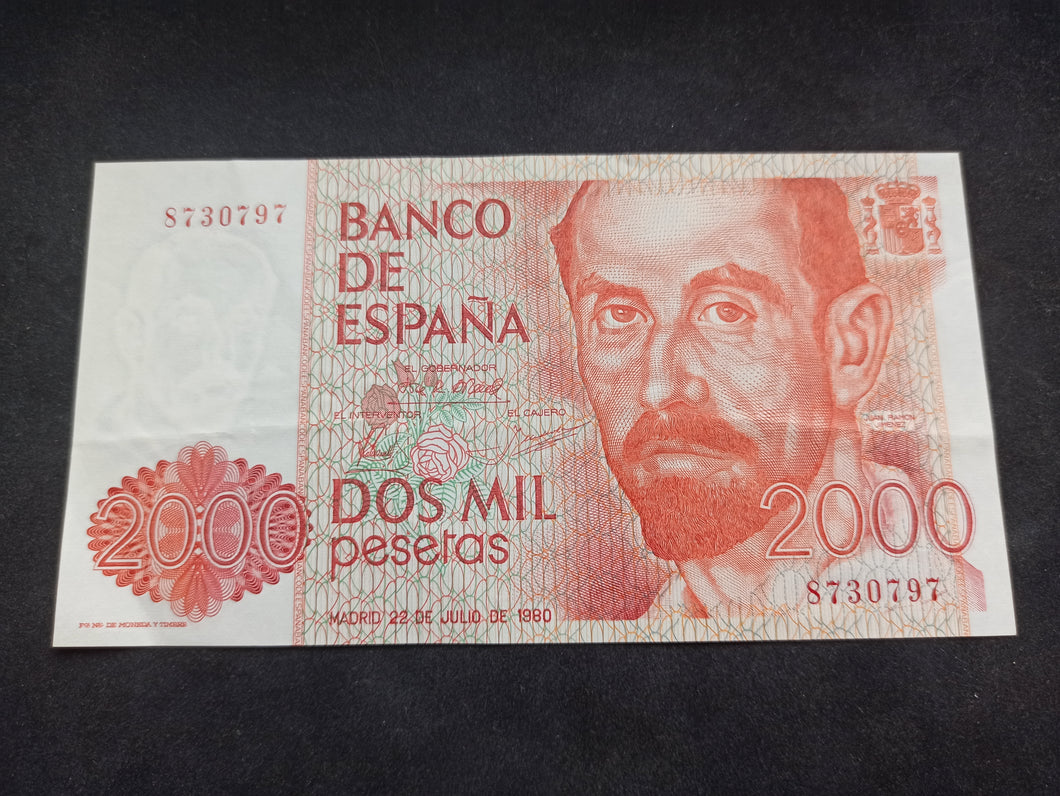 Espagne : 2000 Pesetas 1980 (Ref 1280)